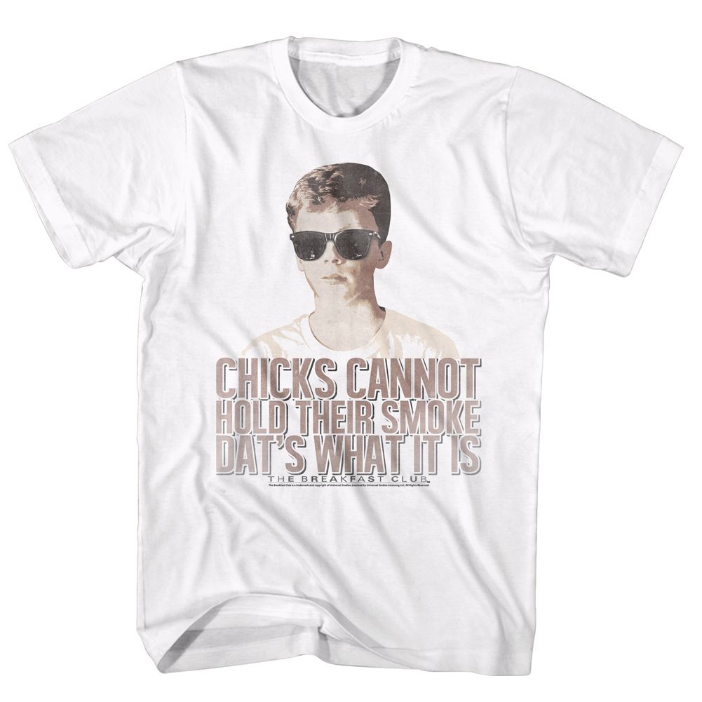 White The Breakfast Club t-shirt featuring The Breakfast Club Dats It design