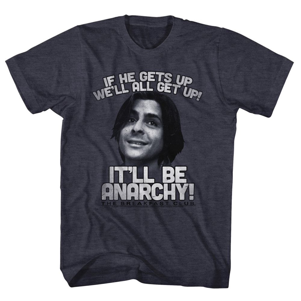 Navy heather The Breakfast Club t-shirt featuring The Breakfast Club Anarchy design