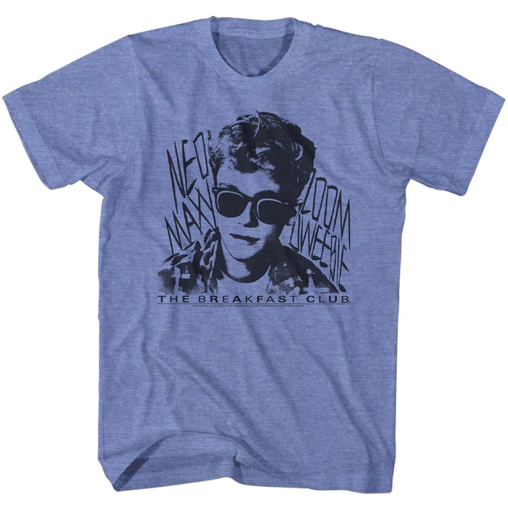 Light blue heather The Breakfast Club t-shirt featuring The Breakfast Club Dweebie design