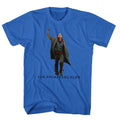 Royal blue The Breakfast Club t-shirt featuring The Breakfast Club Fist Pump Cut Out design