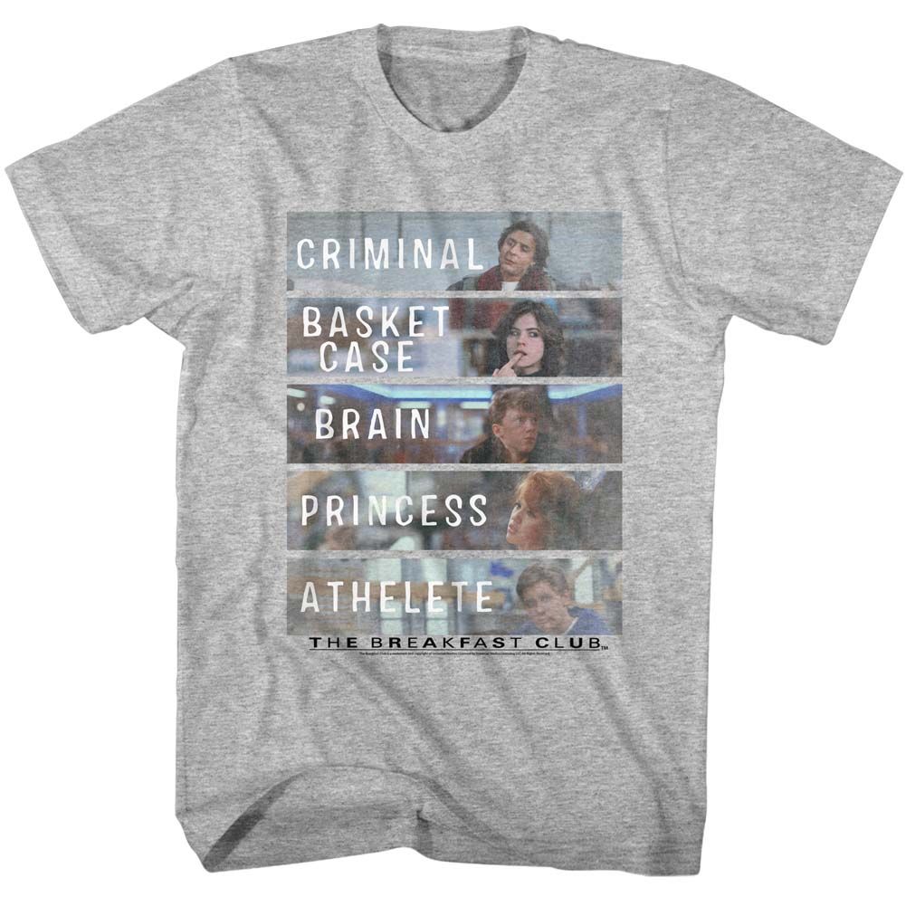 Gray heather The Breakfast Club t-shirt featuring The Breakfast Club Bf Club design