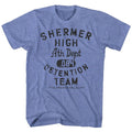Light blue heather The Breakfast Club t-shirt featuring The Breakfast Club Detention Team design