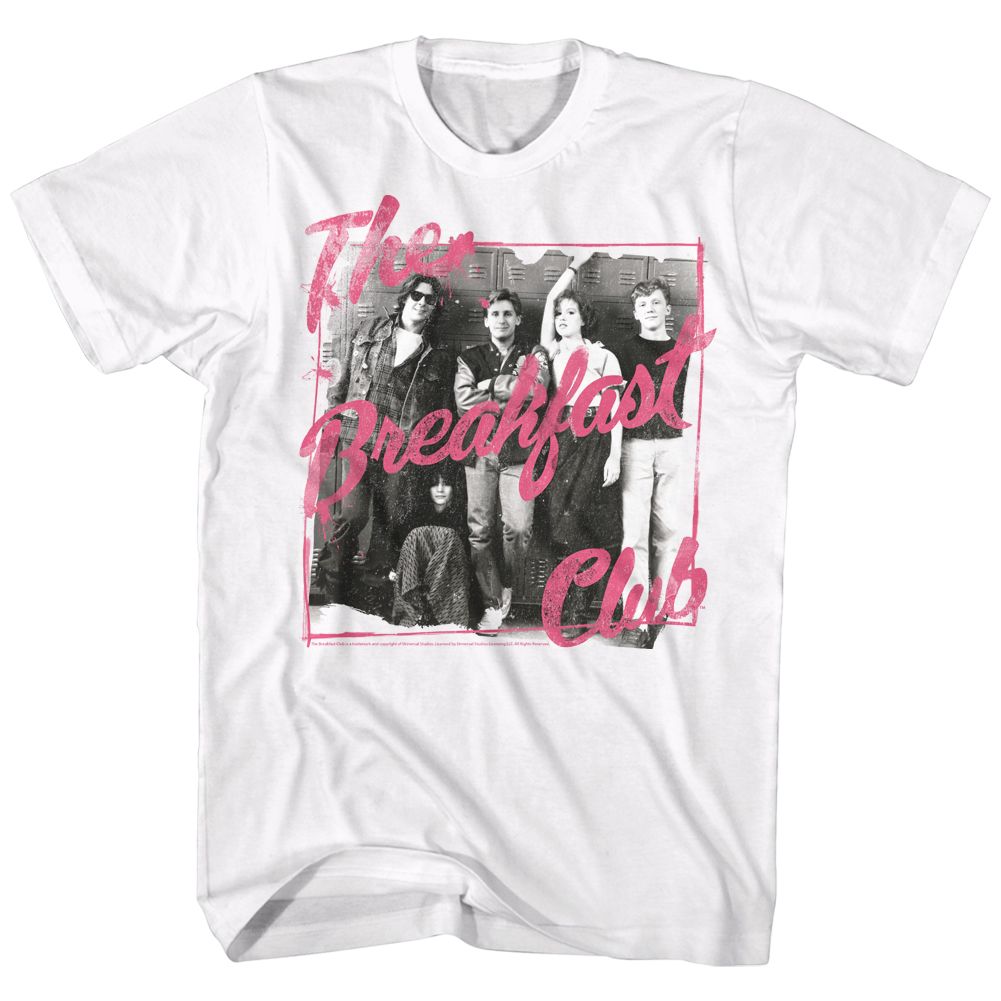 White The Breakfast Club t-shirt featuring The Breakfast Club Emilio Estevez Andrew Clark design