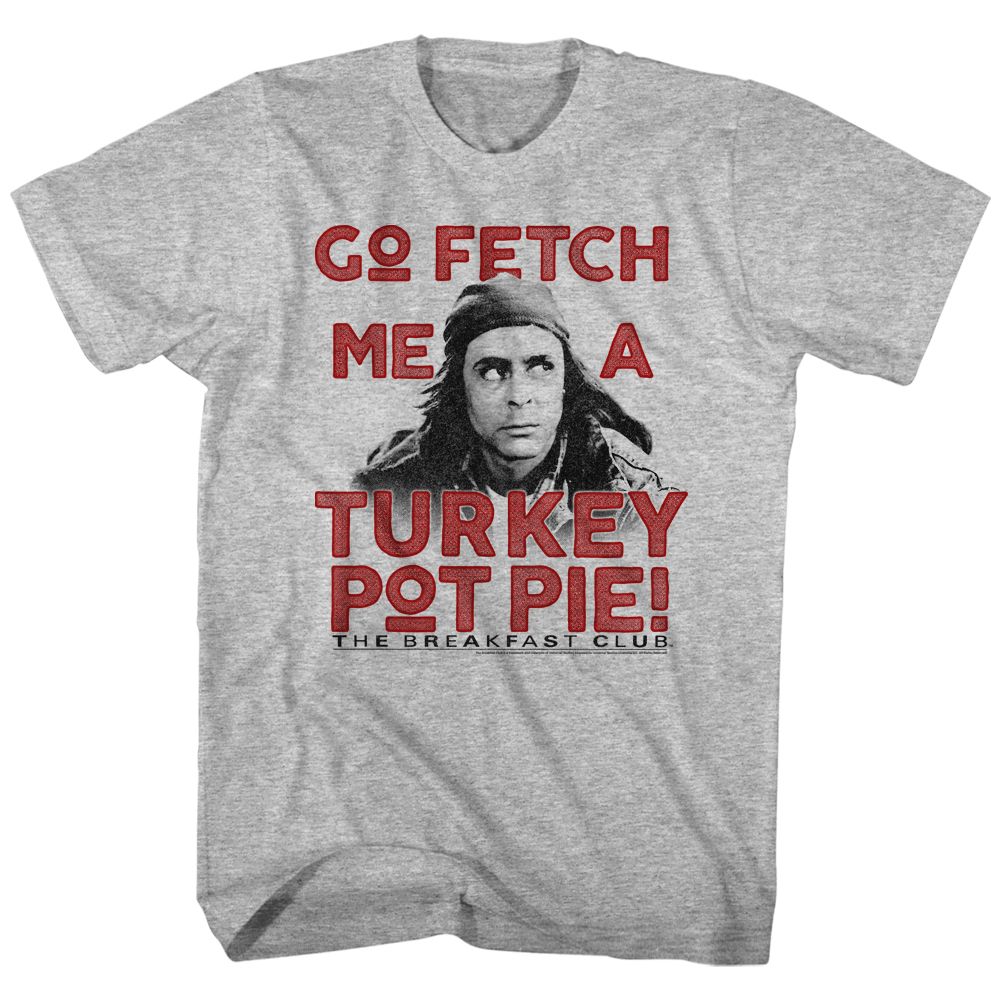 Gray heather The Breakfast Club t-shirt featuring The Breakfast Club Pot Pie design