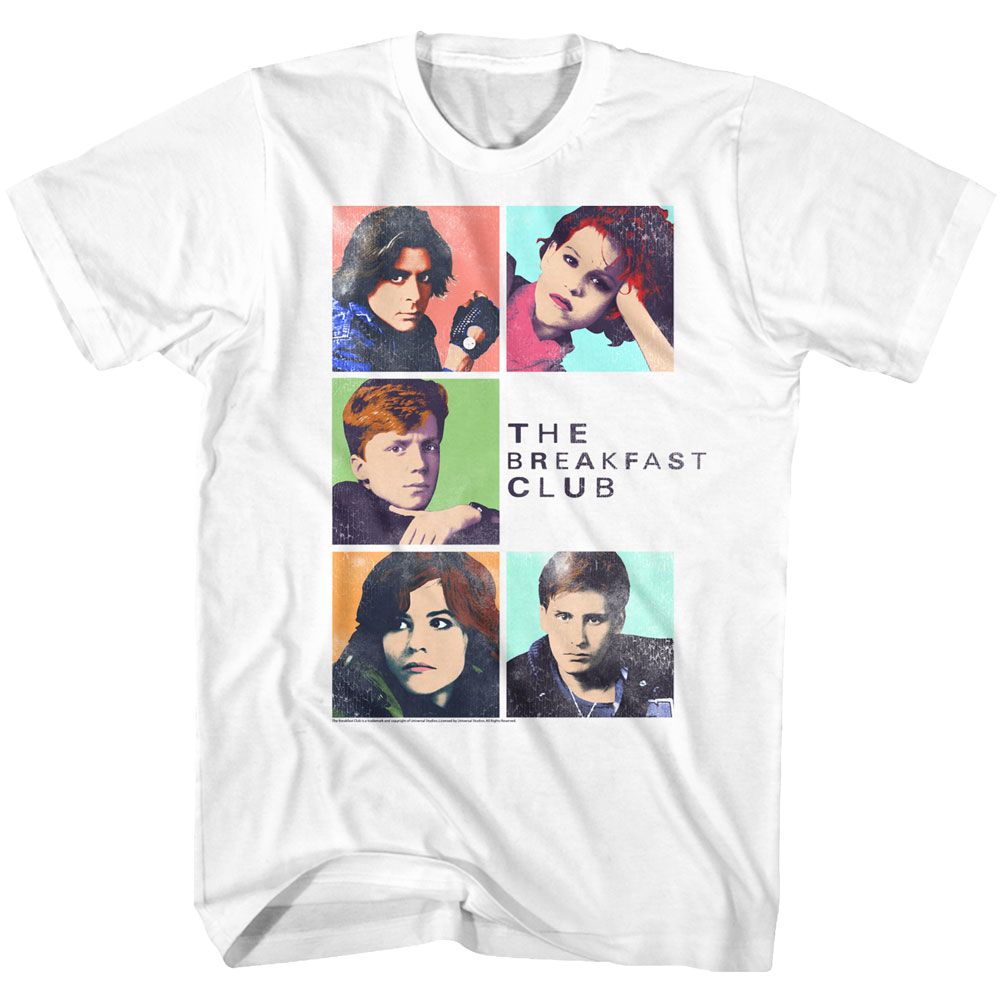 White The Breakfast Club t-shirt featuring The Breakfast Club Five design