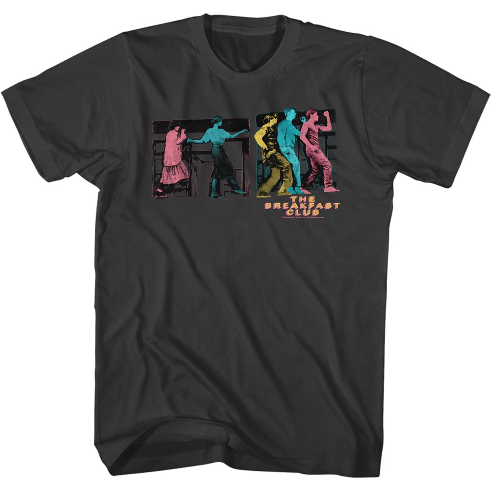Smoke gray The Breakfast Club t-shirt featuring The Breakfast Club Cmyk Dance design