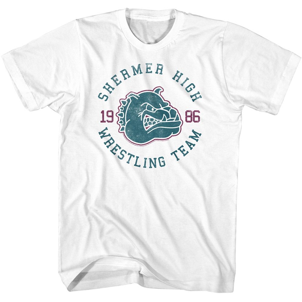 White The Breakfast Club t-shirt featuring The Breakfast Club Shermer High Logo Vintage design