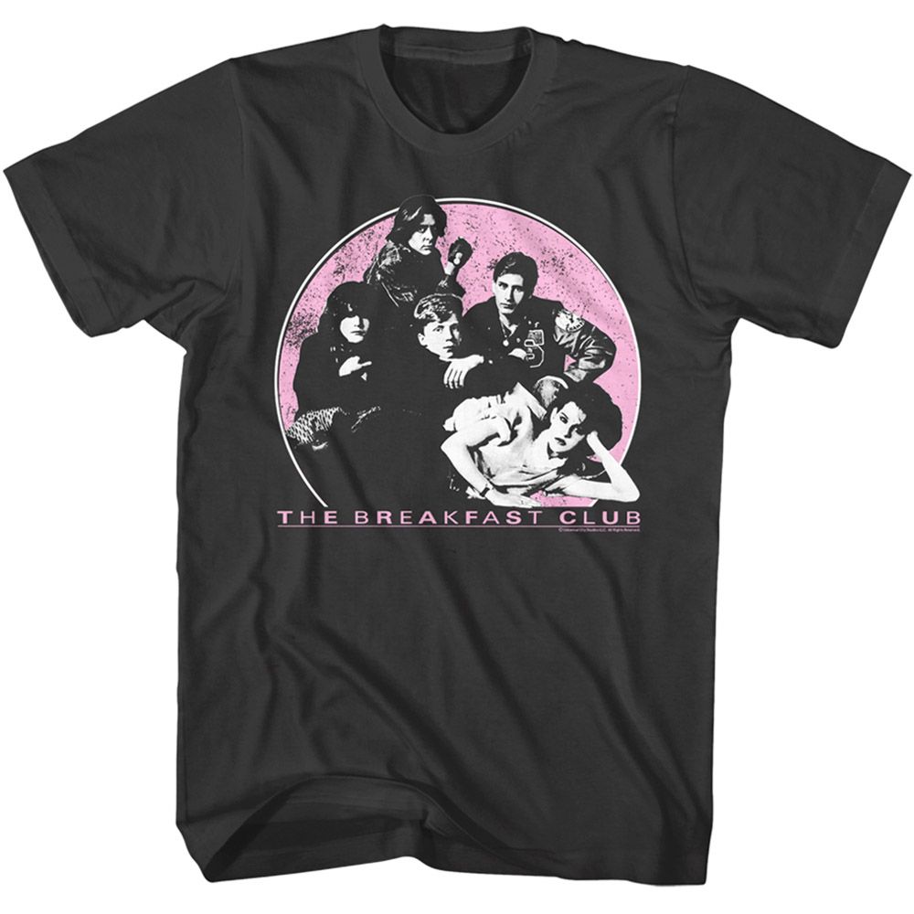 Smoke gray The Breakfast Club t-shirt featuring The Breakfast Club Club And Logo design
