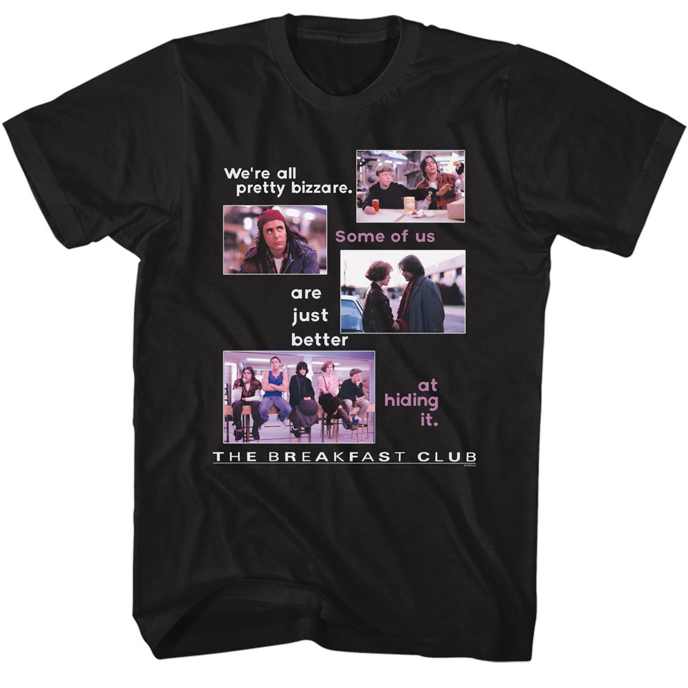 Black The Breakfast Club t-shirt featuring The Breakfast Club All Pretty Bizarre design
