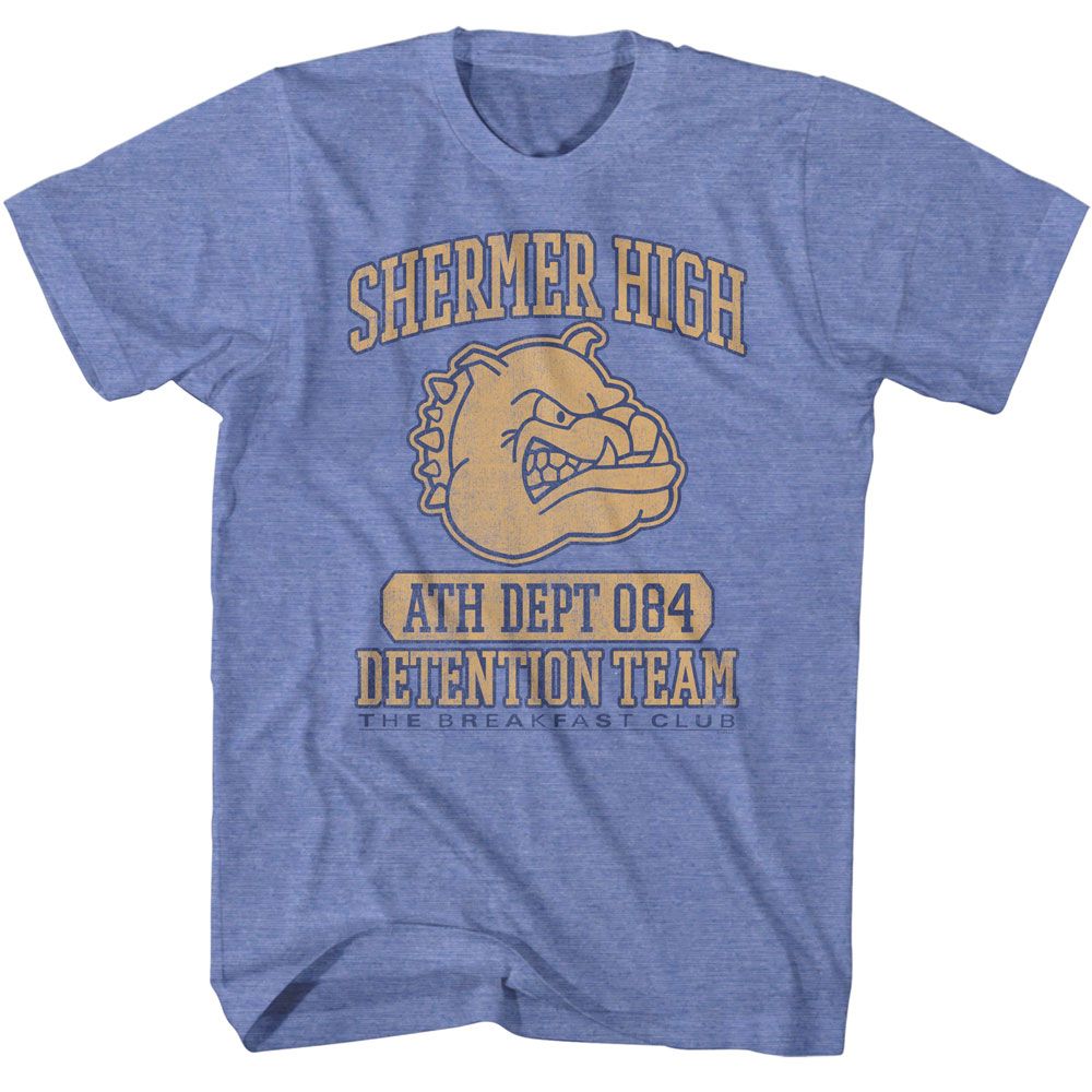 Light blue heather The Breakfast Club t-shirt featuring The Breakfast Club Shermer High Detention design
