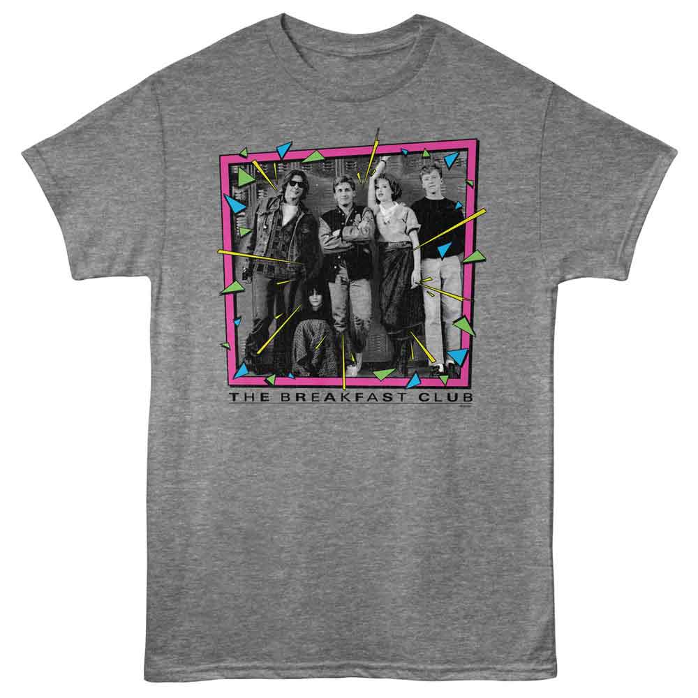 Graphite heather The Breakfast Club t-shirt featuring The Breakfast Club Bright Shapes geometric design