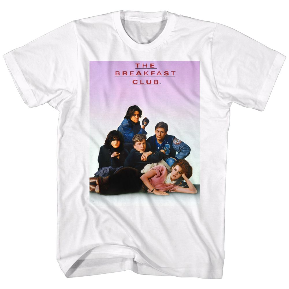 White The Breakfast Club t-shirt featuring The Breakfast Club Poster design