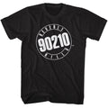 Black Beverly Hills 90210 t-shirt featuring Beverly Hills 90210 official logo