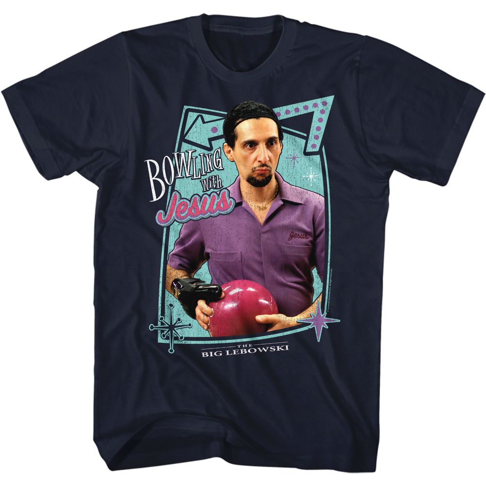 Navy The Big Lebowski t-shirt featuring Jesus Quintana from The Big Lebowski