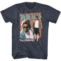 Navy heather The Big Lebowski t-shirt featuring The Dude and Walter duo from The Big Lebowski
