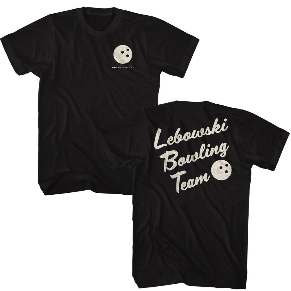 The Big Lebowski T-Shirt - Bowling Team Crew Front & Back