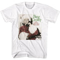 White Bing Crosby t-shirt featuring Bing Crosby Christmas Sessions Album design