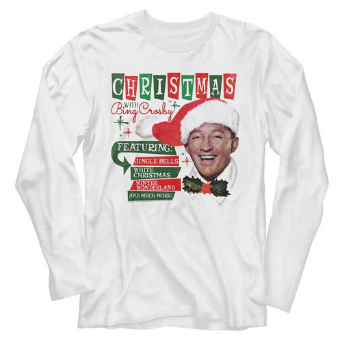 Bing Crosby Long Sleeve T-Shirt - Christmas With