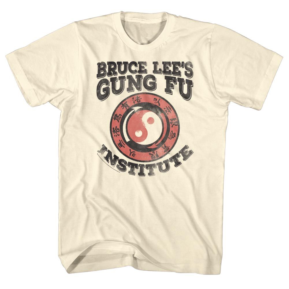 Natural Bruce Lee t-shirt featuring Bruce Lee Jun Fan Gung Fu Institute design