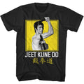 Black Bruce Lee t-shirt featuring Bruce Lee Boxy Jeet Kune Do design