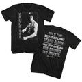 Black Bruce Lee t-shirt featuring Bruce Lee Stand Alone fighting stance design
