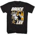 Black Bruce Lee t-shirt featuring Bruce Lee Hand martial arts design