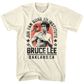Natural Bruce Lee t-shirt featuring Bruce Lee Jun Fan Gung Fu Institute design