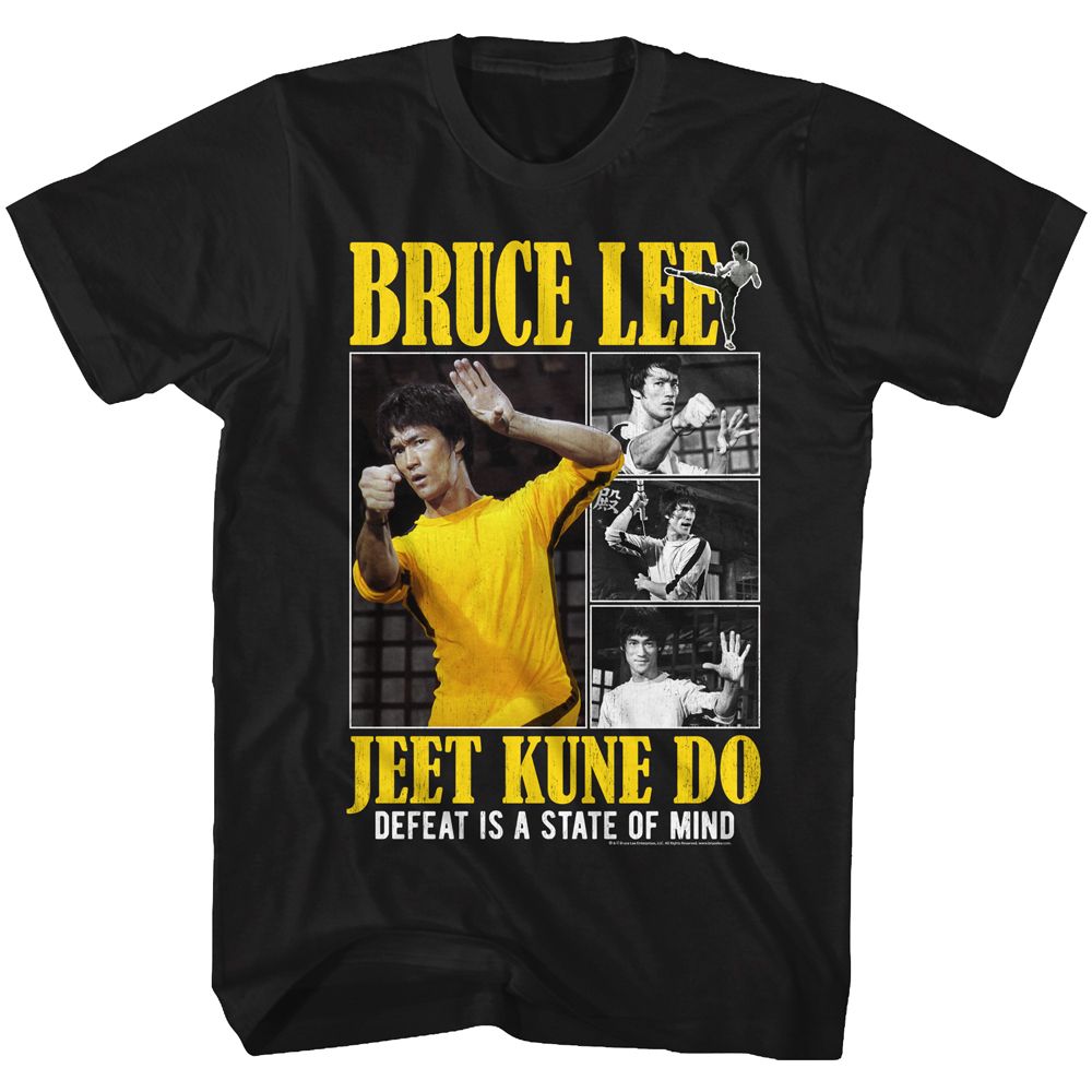 Black Bruce Lee t-shirt featuring Bruce Lee Bruce Box framed design