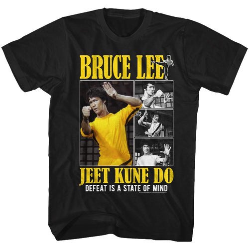 Black Bruce Lee t-shirt featuring Bruce Lee Bruce Box framed design