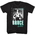 Black Bruce Lee t-shirt featuring Bruce Lee Green Water design