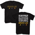 Black Bruce Lee t-shirt featuring Bruce Lee Remember tribute design