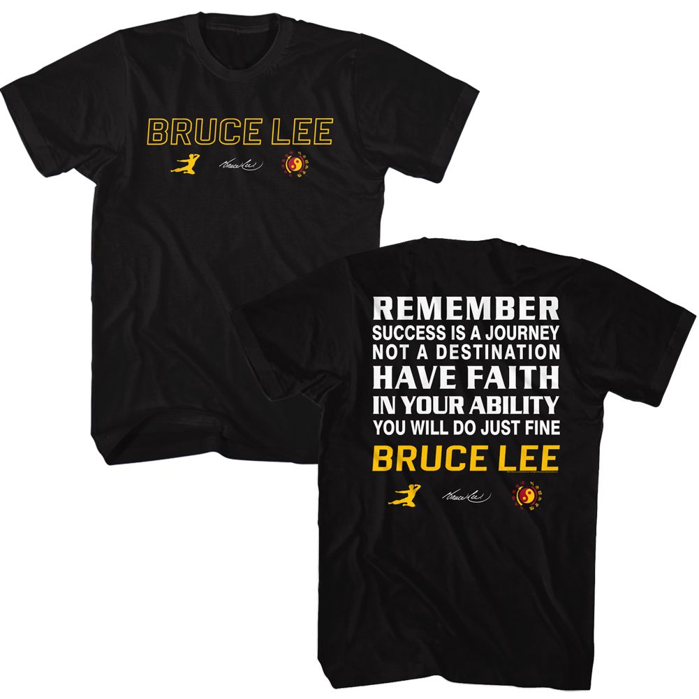 Black Bruce Lee t-shirt featuring Bruce Lee Remember tribute design