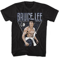 Black Bruce Lee t-shirt featuring Bruce Lee Ripped physique design