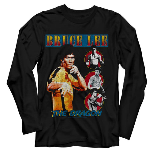 Bruce Lee Long Sleeve T-Shirt - Comic Cover Style