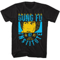 Black Bruce Lee t-shirt featuring Bruce Lee BL Gung Fu martial arts design
