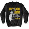 Black Bruce Lee sweatshirt featuring Bruce Lee with nunchucks pose