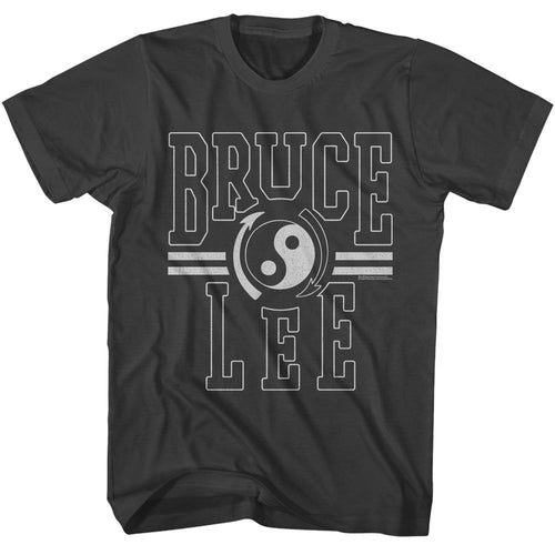 Smoke gray Bruce Lee t-shirt featuring Bruce Lee Athletic martial arts design
