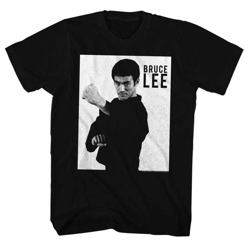 Black Bruce Lee t-shirt featuring Bruce Lee compact name design