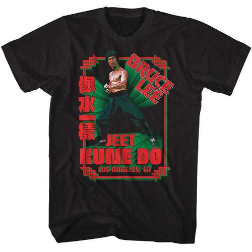 Black Bruce Lee t-shirt featuring Bruce Lee Enter The Dragon 1973 film design