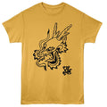 Ginger orange Bruce Lee t-shirt featuring Bruce Lee 85th Anniversary Dragon 2025 design