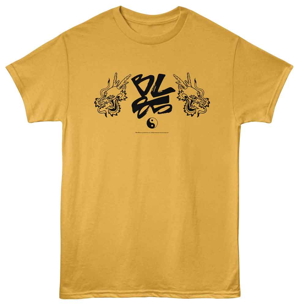 Ginger orange Bruce Lee t-shirt featuring Bruce Lee 85th Anniversary Banner 2025 design