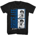 Black Bruce Lee t-shirt featuring Bruce Lee Be Water My Friend quote design