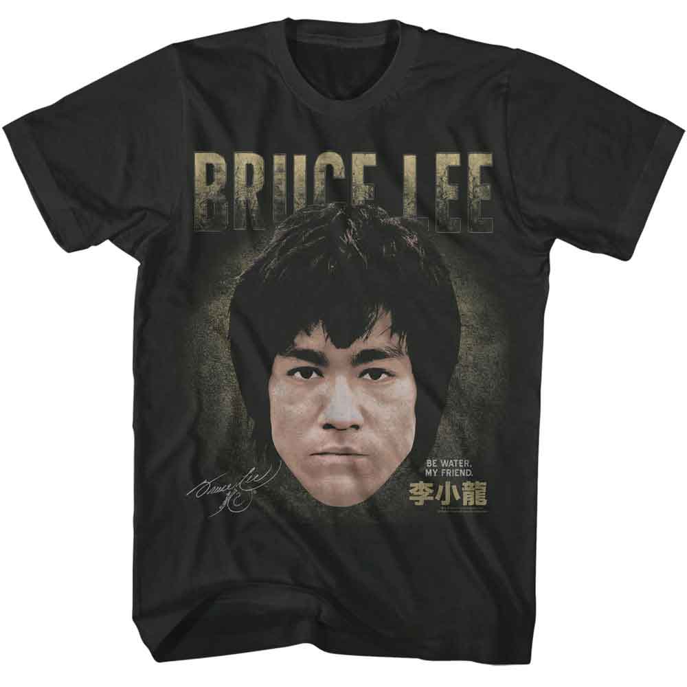 Smoke gray Bruce Lee t-shirt featuring Bruce Lee Head martial arts design