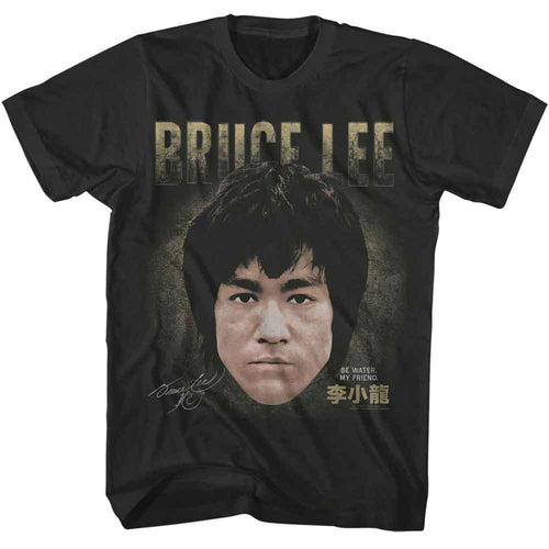 Smoke gray Bruce Lee t-shirt featuring Bruce Lee Head martial arts design