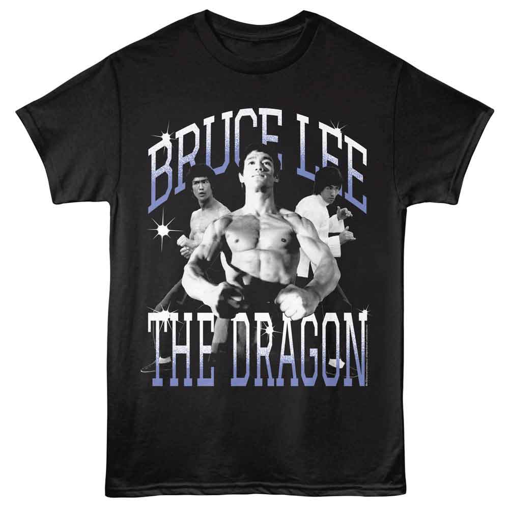 Black Bruce Lee t-shirt featuring Bruce Lee The Dragon design
