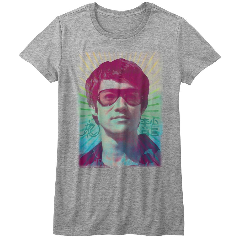 Bruce Lee Ladies T-Shirt - Rainbow