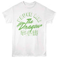White Bruce Lee t-shirt featuring Bruce Lee Dragon martial arts design