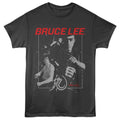 Smoke gray Bruce Lee t-shirt featuring Bruce Lee Action martial arts design