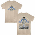 Sand Bruce Lee t-shirt featuring a Be Water My Friend design