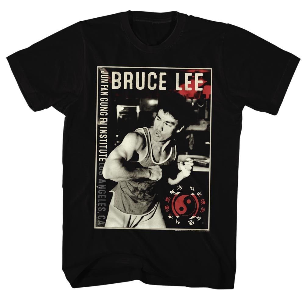 Black Bruce Lee t-shirt featuring Bruce Lee Bruce name design